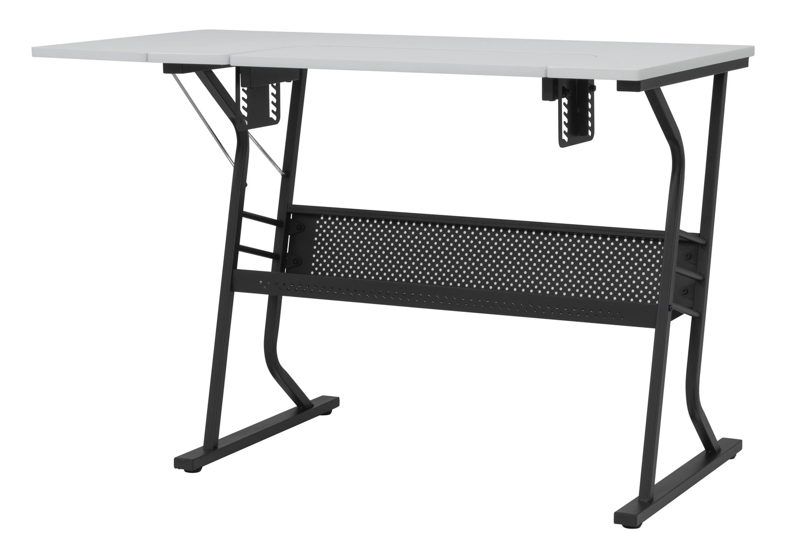 Eclipse Sewing and Craft Table in Black / White