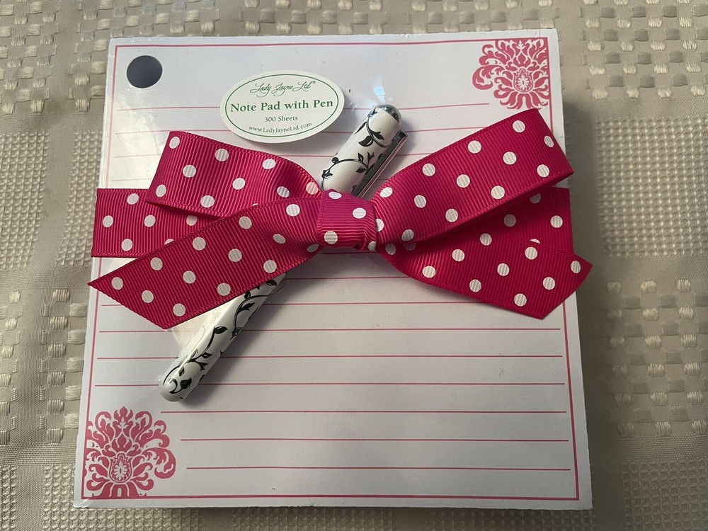 Lady Jayne 6” Square Pad (300 Sheets!) And Pen Gift Set