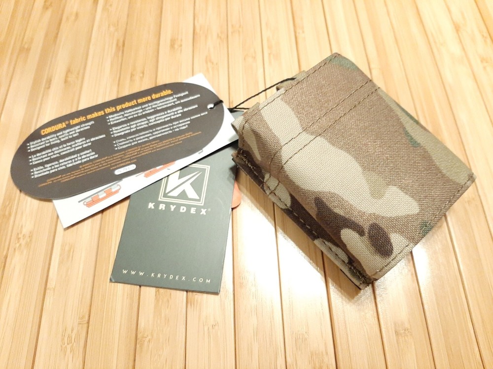 Krydex CAMO MOLLE 5.56 MAG POUCH WITH QUICK RELEASE / POUCH INSERT