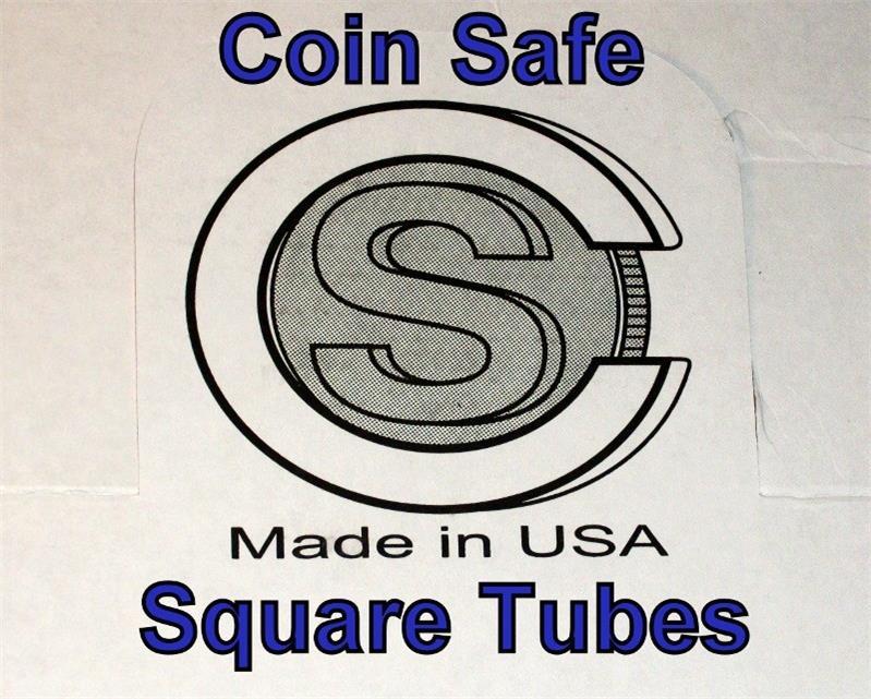 20 You Pick-Assorted Sizes COIN SAFE SQUARE TUBES - Cent through Silver Eagle