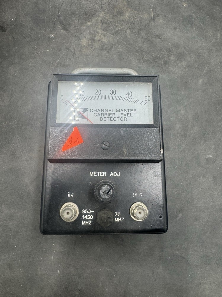 Channel Master Satellite Signal  Meter Untested  CARRIER LEVEL DETECTOR