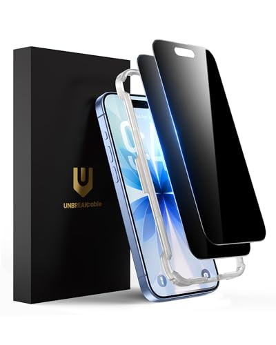 Privacy Screen Protector for Shatterproof Tempered Glass [True iPhone 17 Black