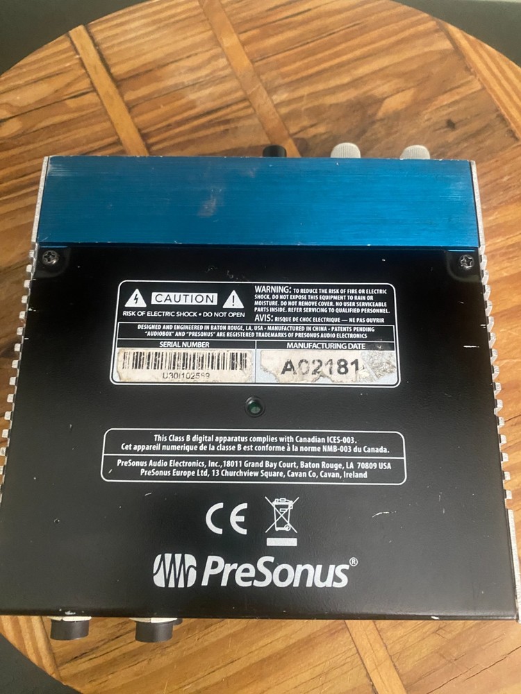 PreSonus AUDIOBOX USB 96 / 2 Channel Audio Interface