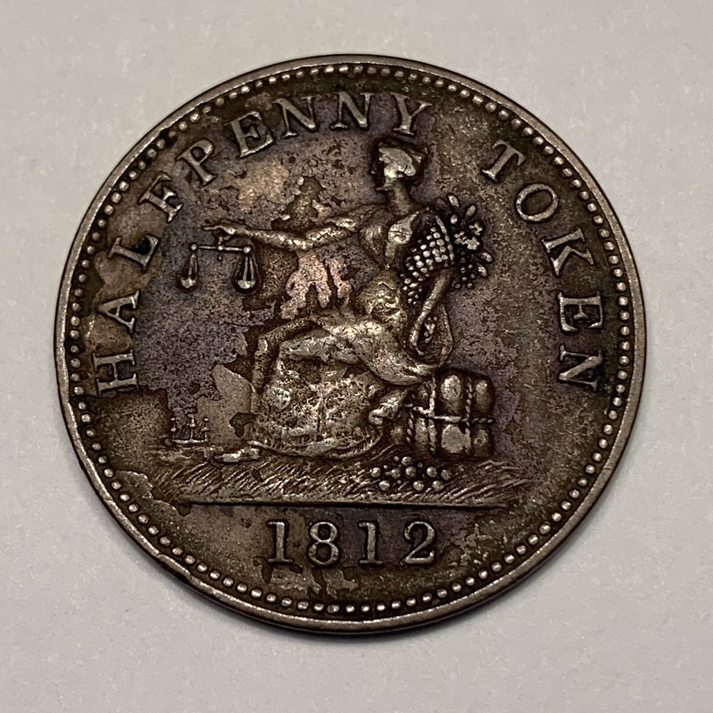 1812 Canada Halfpenny Token