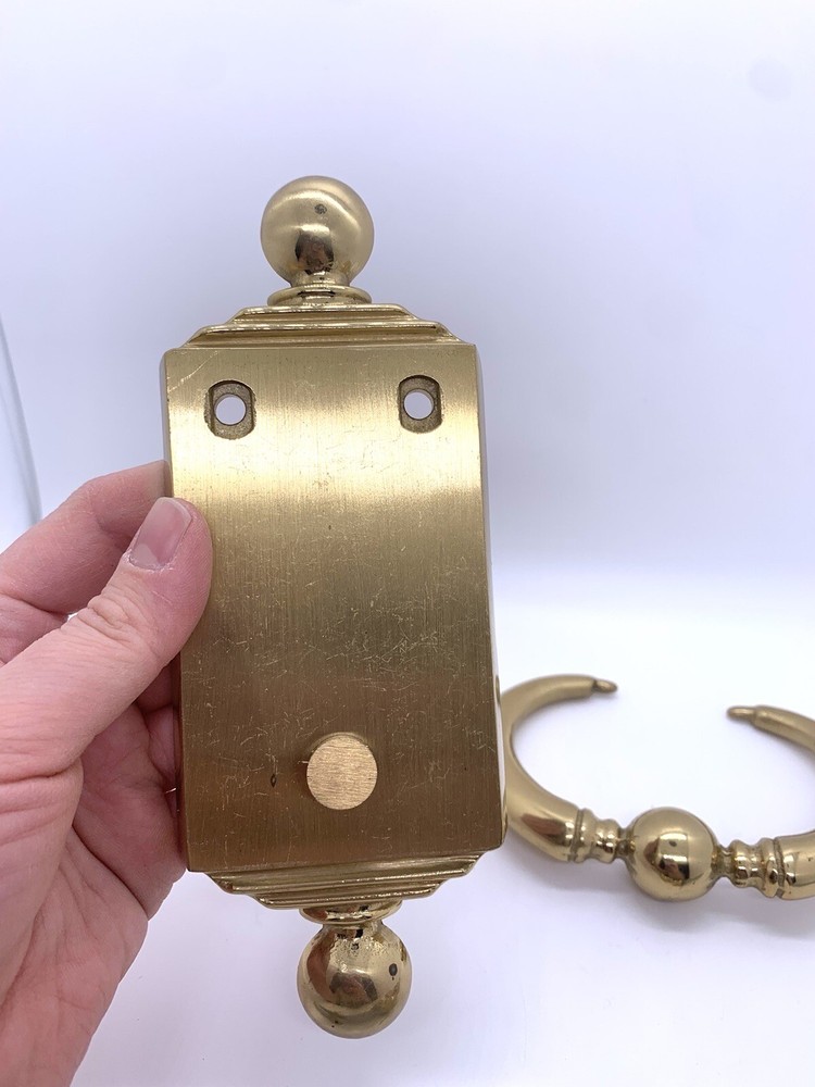 Vintage Solid Brass Door Knocker 7.5” Taiwan