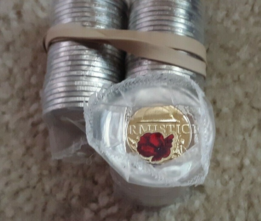 2018 $2 armistice uncirculated coin from mint roll