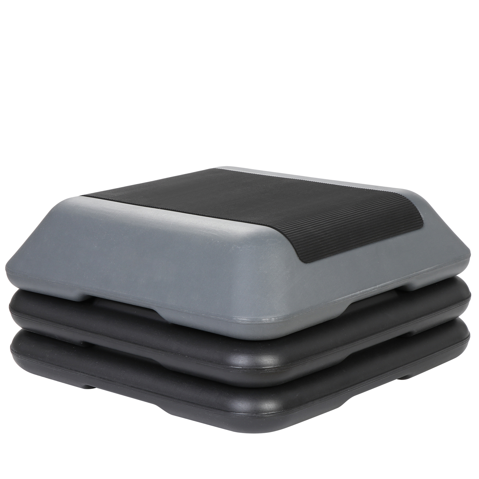 2PCS 16"x16"Aerobic Step Platform Exercise Workout Aerobic Stepper 4" - 12"