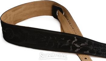 Levy's MS17T05 Suede Guitar Strap - Black