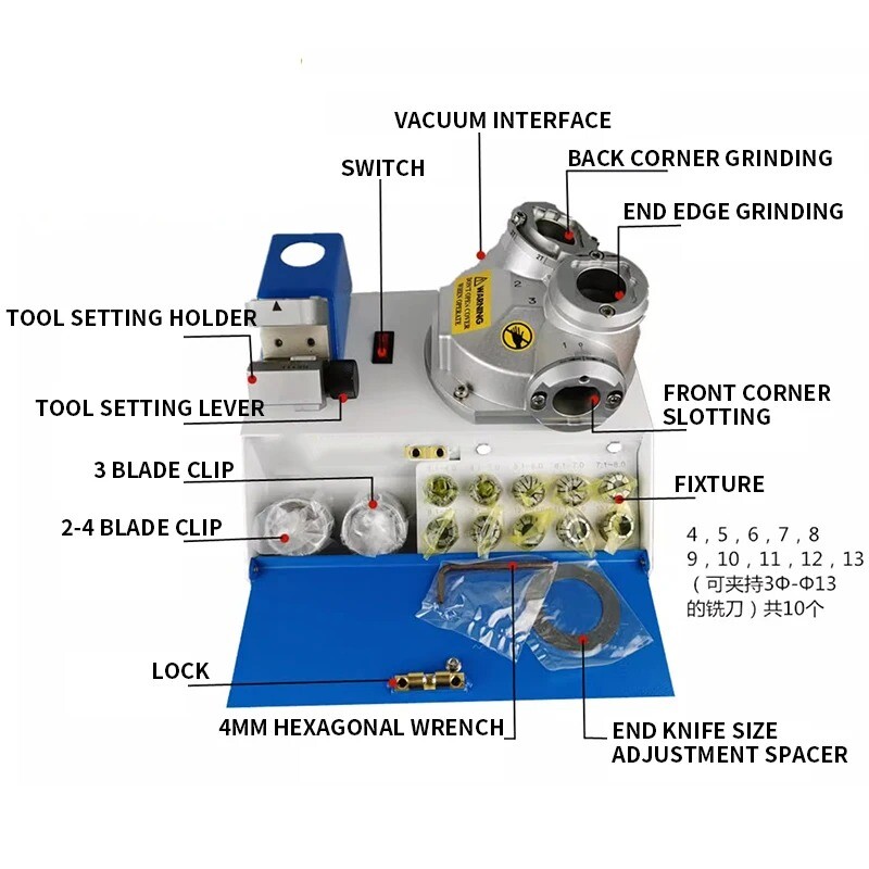 413 Milling Cutter Grinding Machine Knife Sharpening Machine Fully Automatic