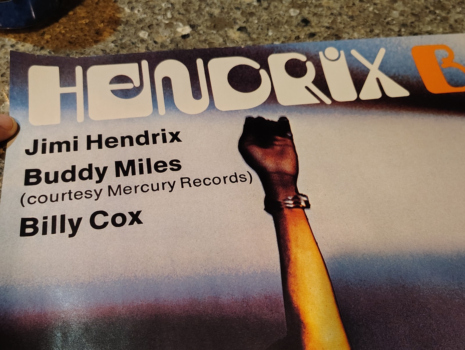 JIMI HENDRIX BAND OF GYPSYS New Years Eve 1970 Fillmore East PROMO POSTER 1995