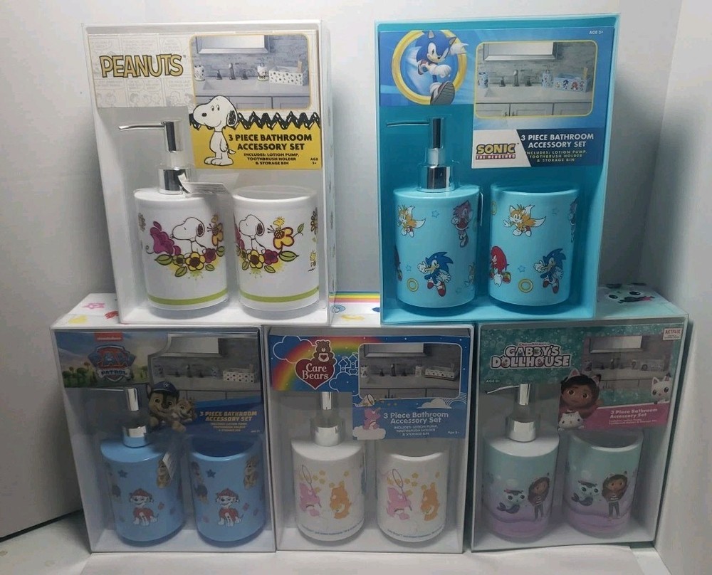 3 Piece Bathroom Accessory Set