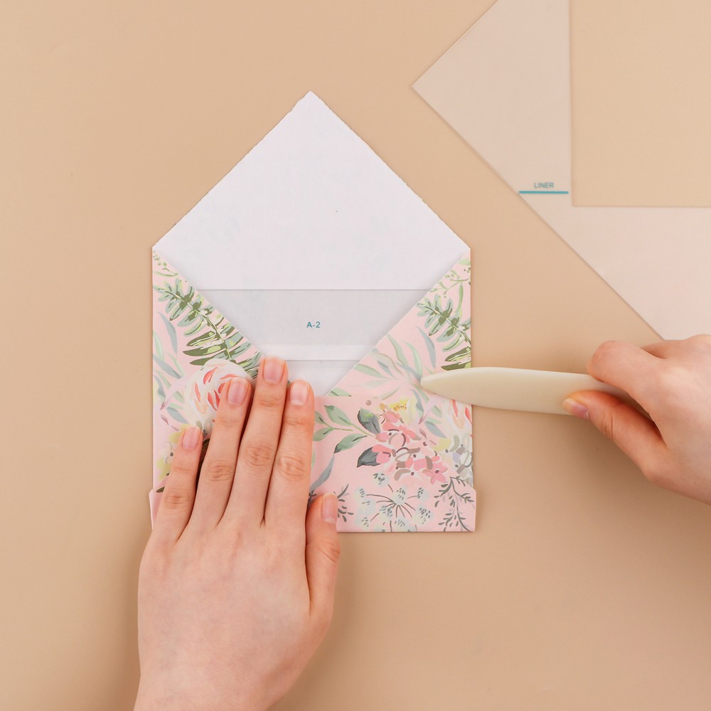 17pcs/Set Envelope Tear Templates Envelope Maker Guide DIY Scrapbooking Tool Kit