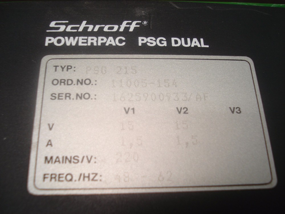 SCHROFF POWERPAC PSG DUAL