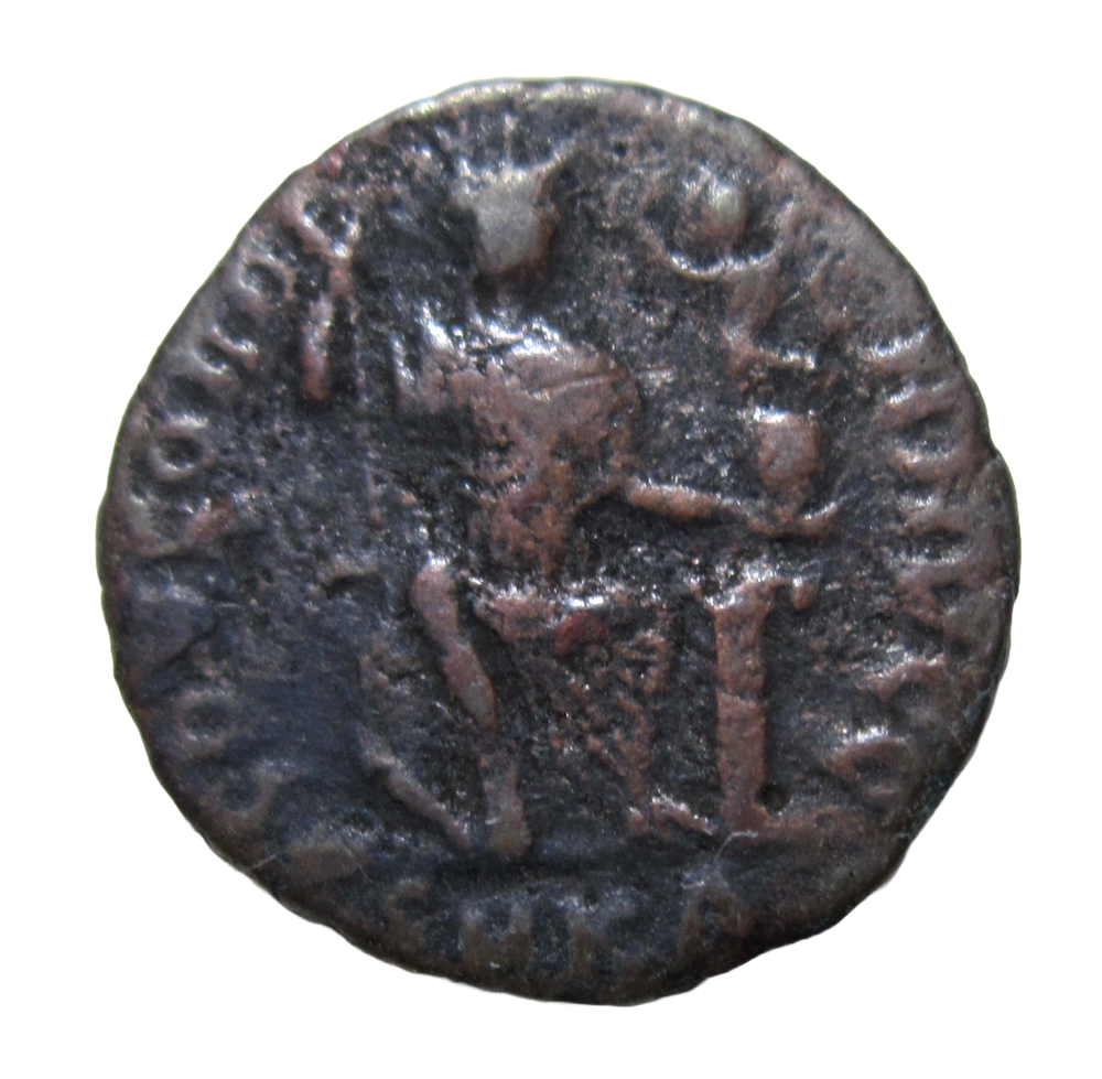 HONORIUS, 393-423 AD. AE 3. CONSTANTINOPOLIS REVERSE. CYZICUS MINT.