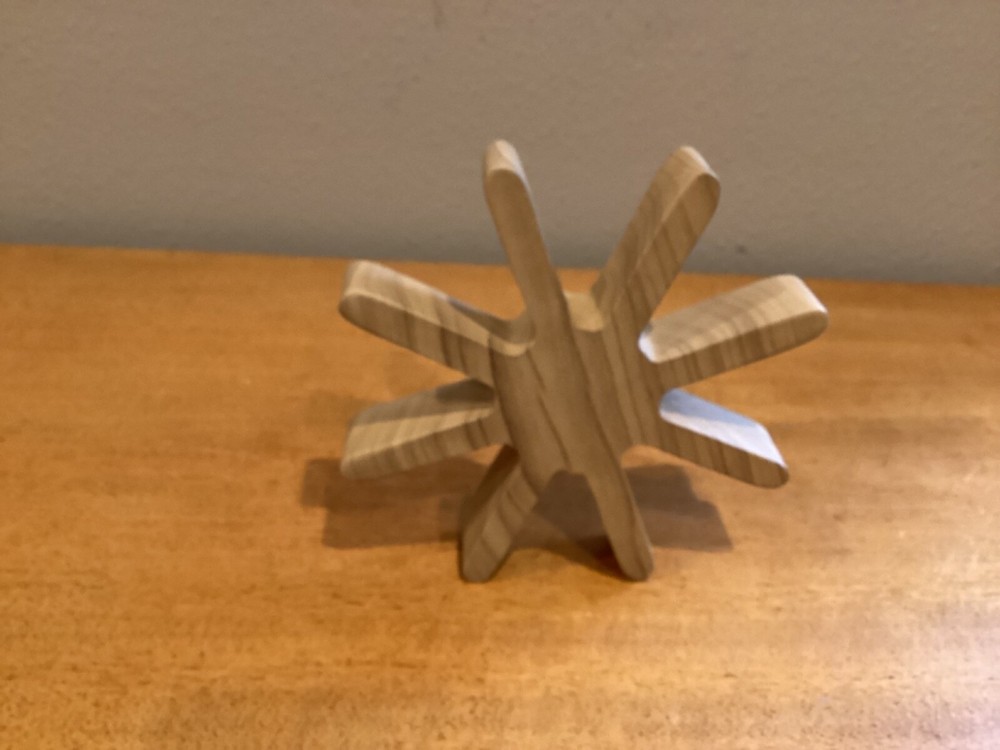 Wooden 6.5” asterik