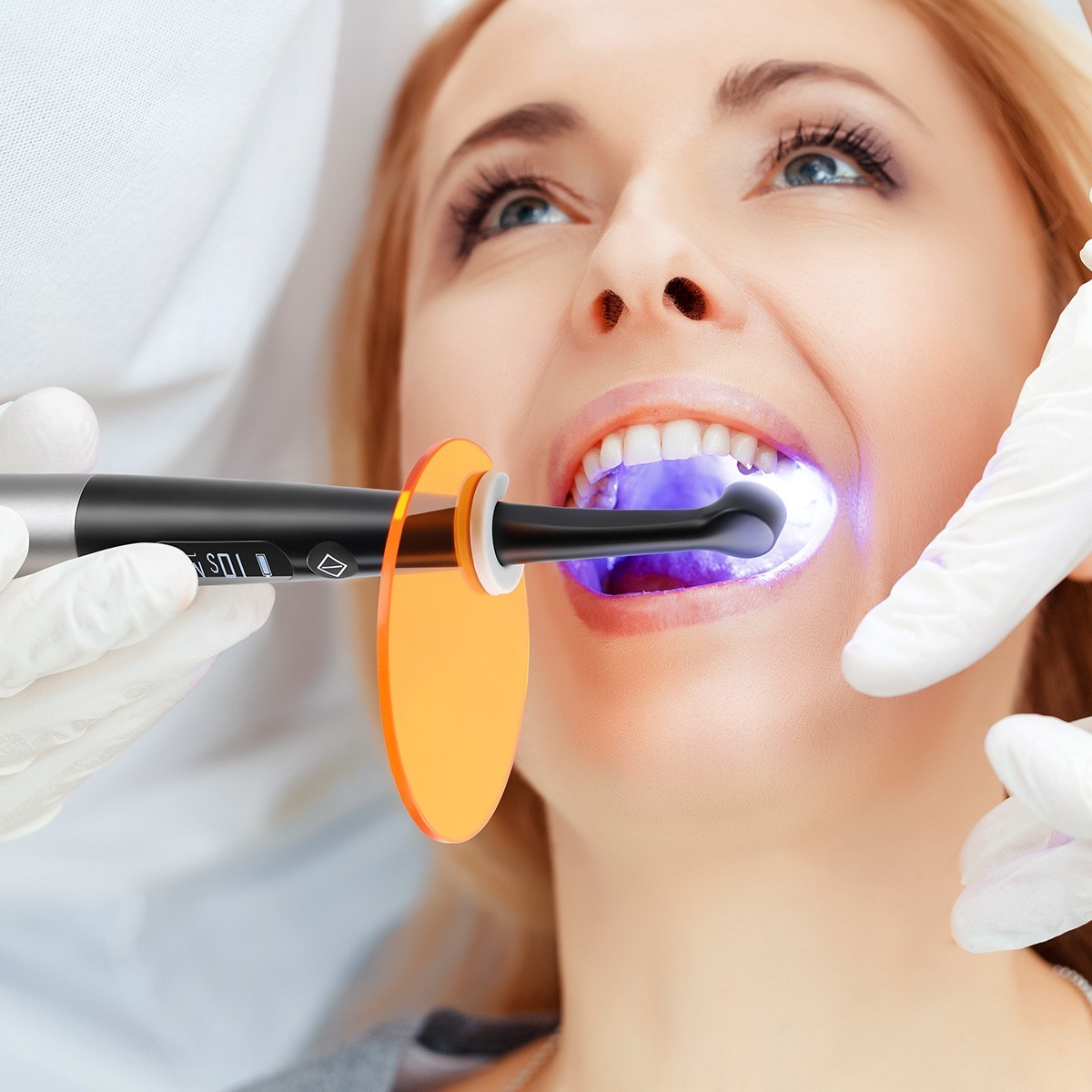 Professional Dental Curing Light 1 Sec Cure High Power 3100mW/cm² 7 Modes LED