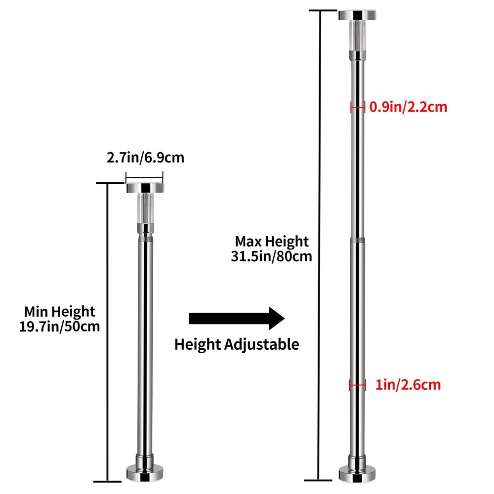 2 Pcs Undermount Sink Brackets Adjustable, Stainless Steel Sink Support, Dril...