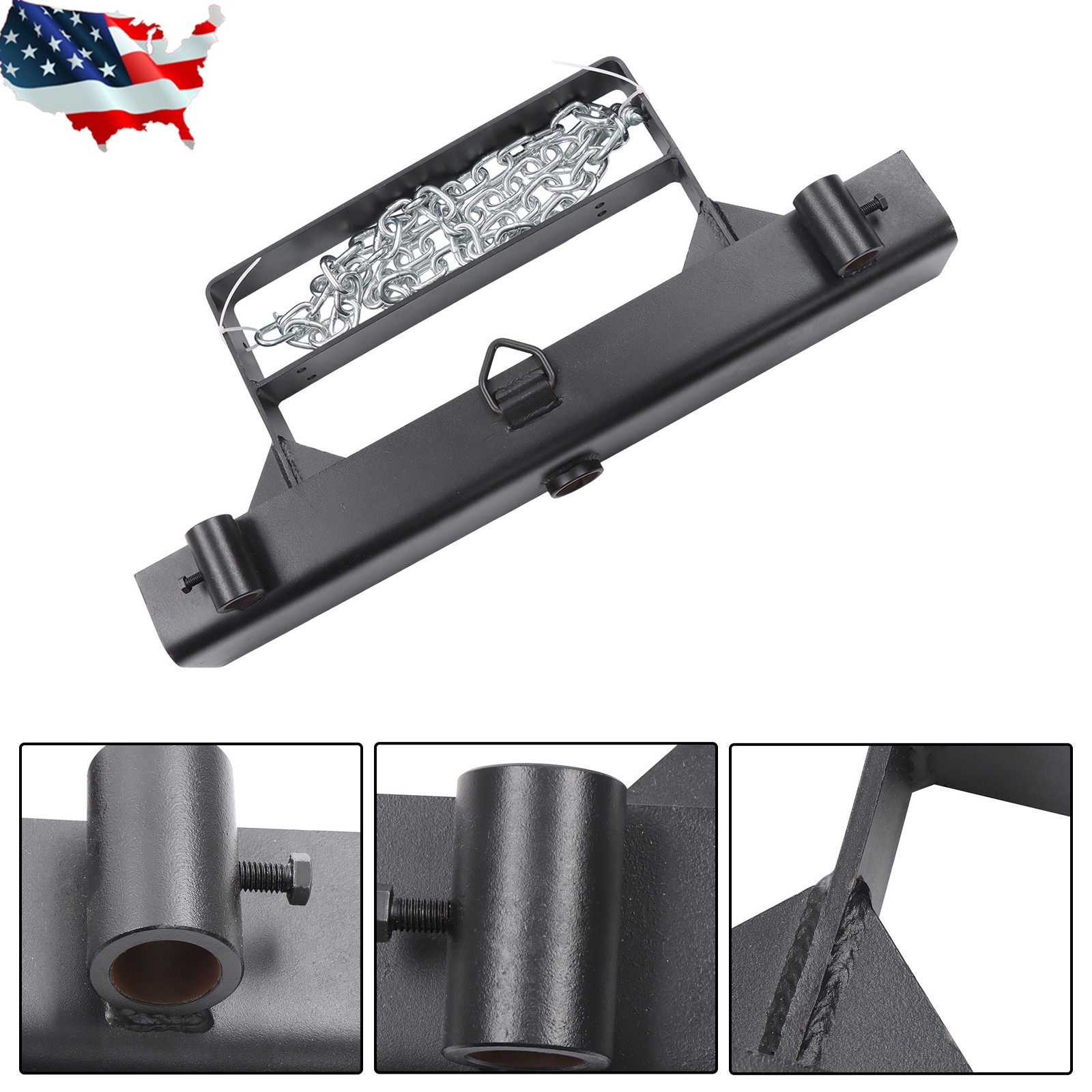 Tractor 39" Hay Spear With Fork 1600lbs Loading Capacity For Skid Steer Loader