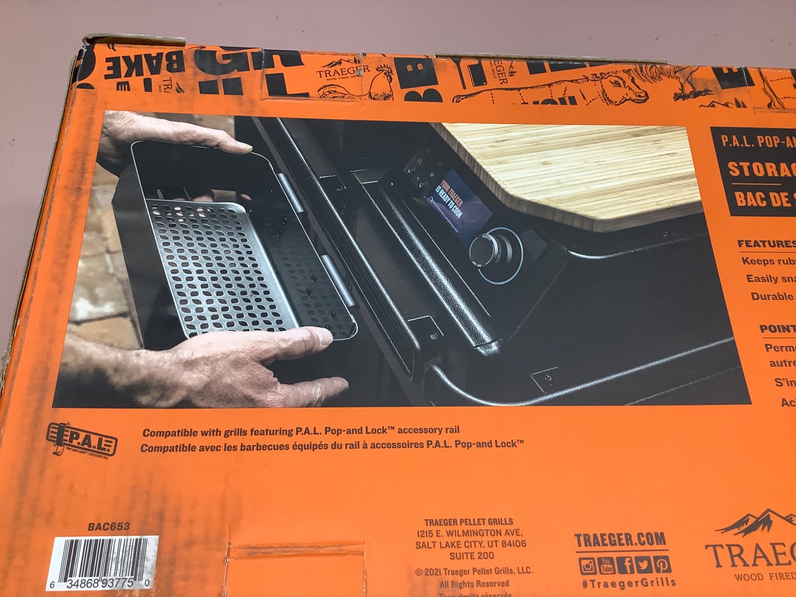 Traeger BAC653 P.A.L. POP-AND-LOCK Steel Storage Bin