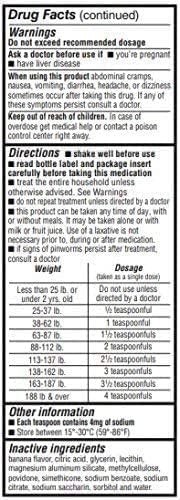Reese's Pinworm Medicine Family Pack Full strength, 2 fl oz. 2 PACK