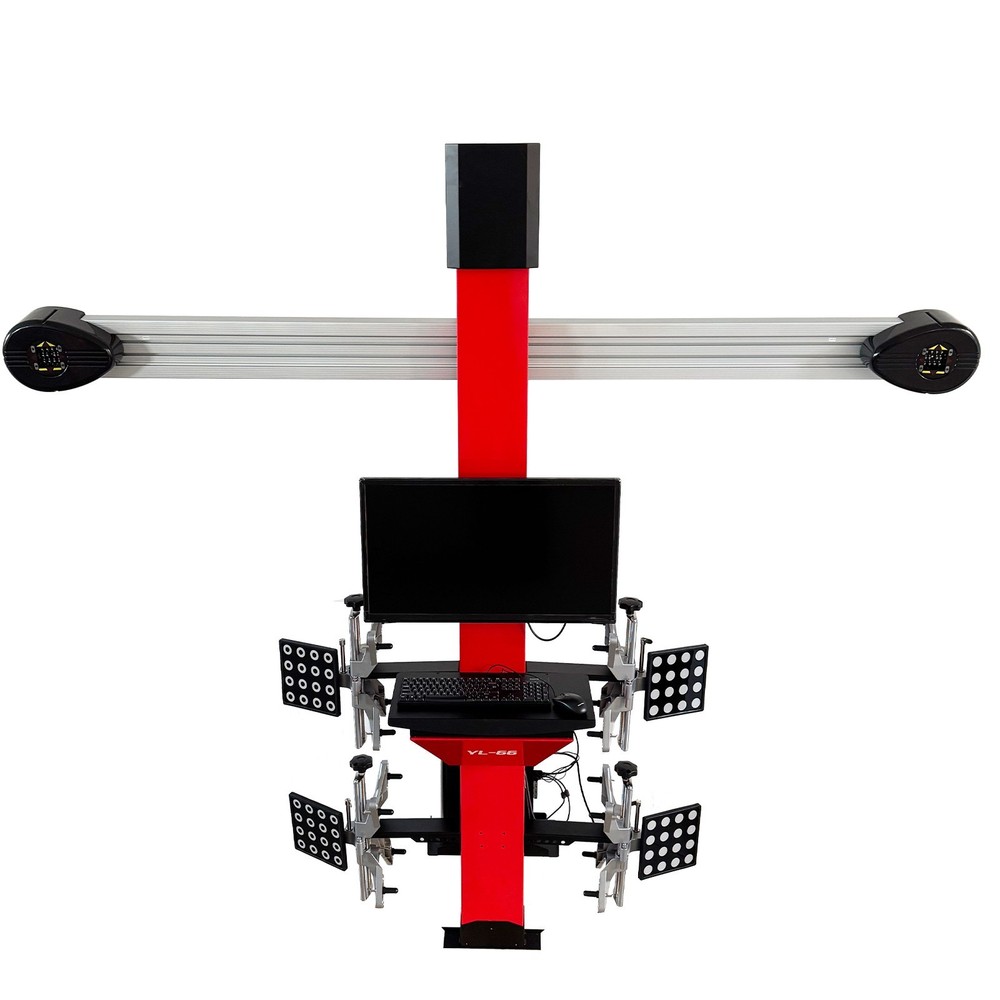 110V Commercial 3D Wheel Alignment System LED Smart Alignment Machine 0.01°