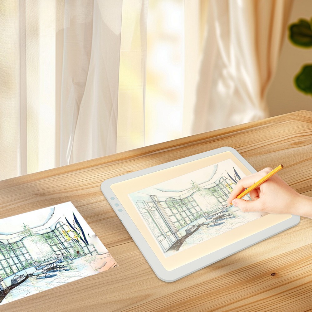 LED Bright Light Pad Portable Wireless Light Board adjustable brightness Green