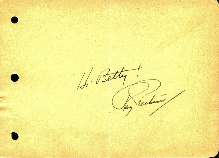 Vintage RAY PERKINS (?) Autograph