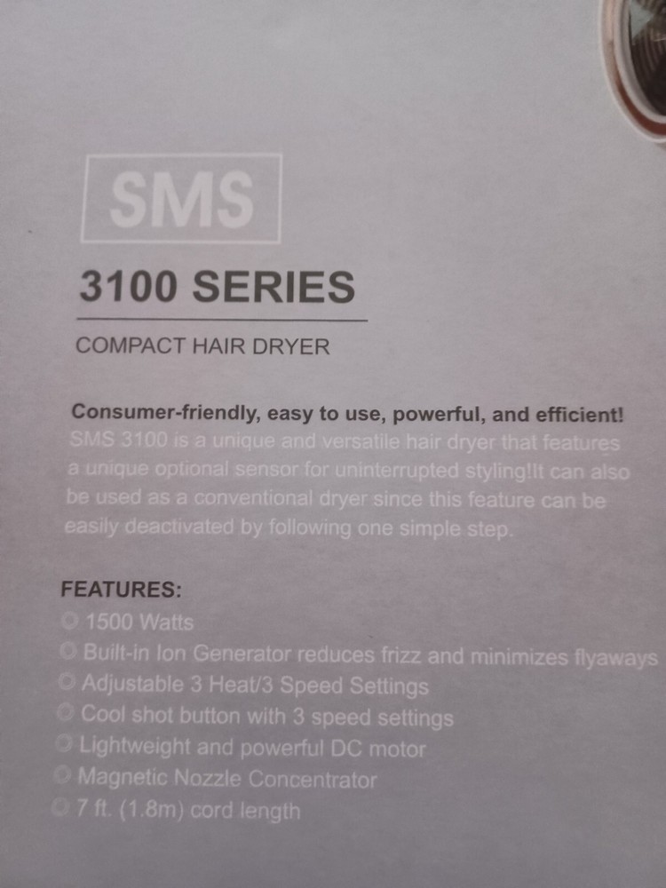 SMSPRO /QUICK STYLING /SALON DRYER/NEW/