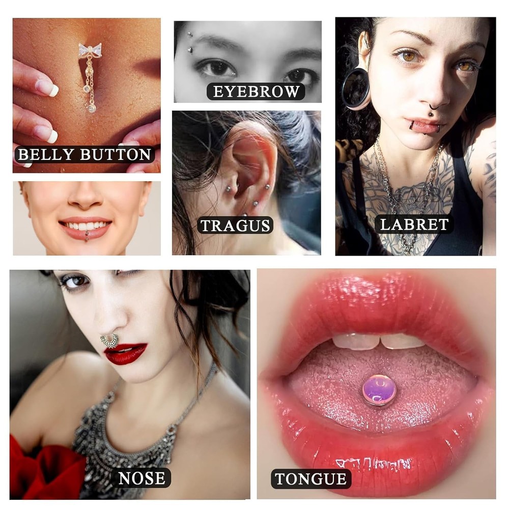 CINRA Piercing Kit - 38pcs Body with 38Pcs