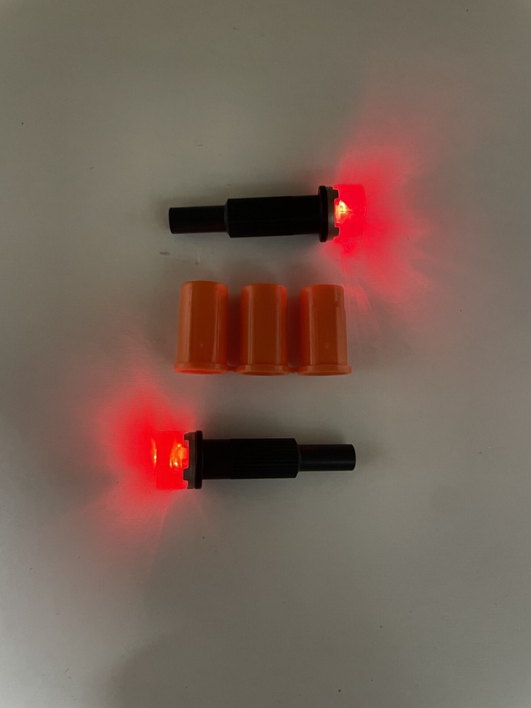 NockOut Lighted Nocks Crossbow Flatback Universal Fit Red 3 Pack