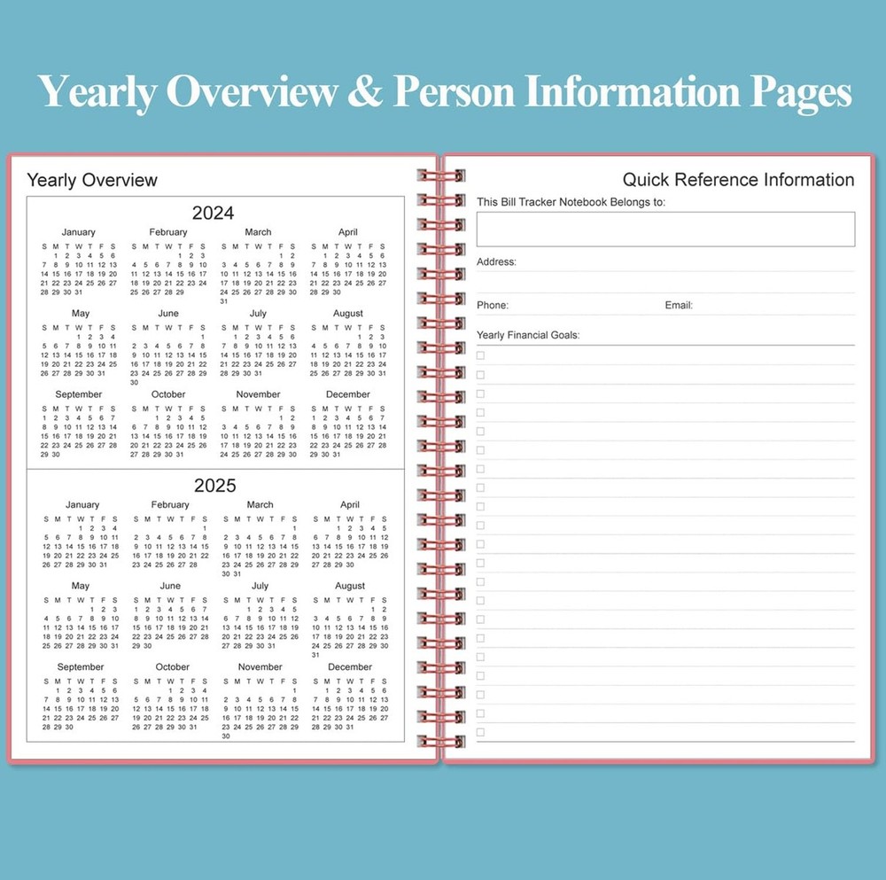 Bill Payment Tracker Notebook - Monthly Bill Organizer & Planner for Personal...