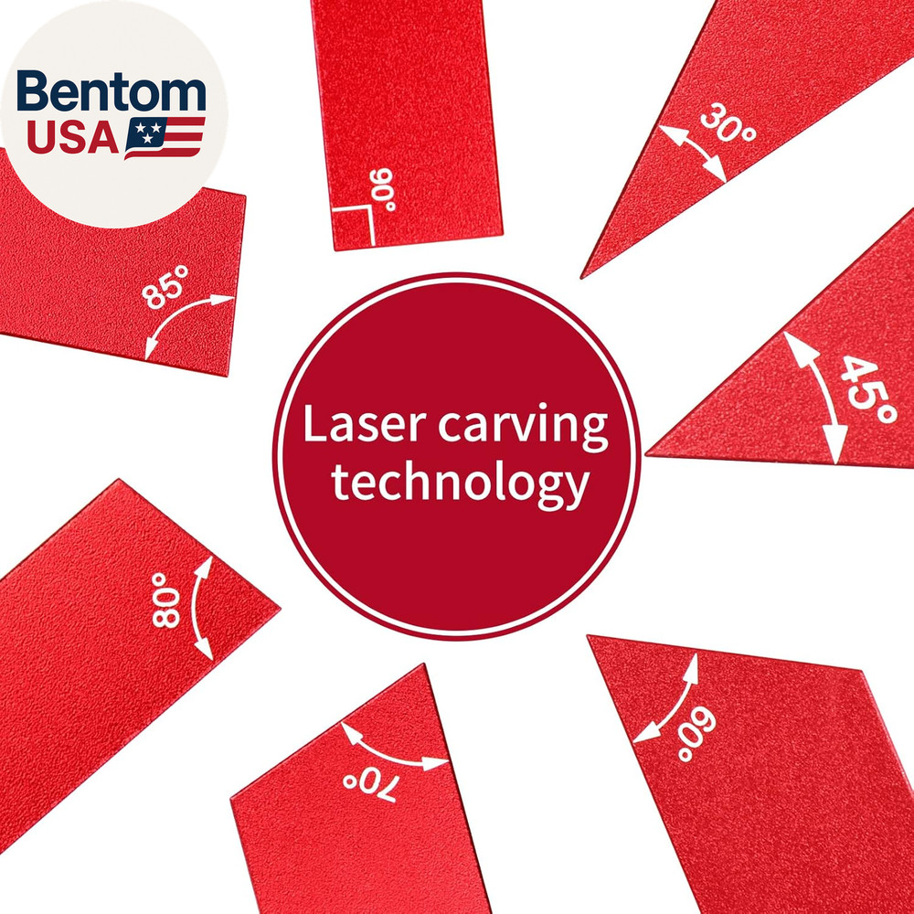 Router Table Setup Bars, 7Pcs Aluminum Precision Setup Blocks Height Gauge Set f