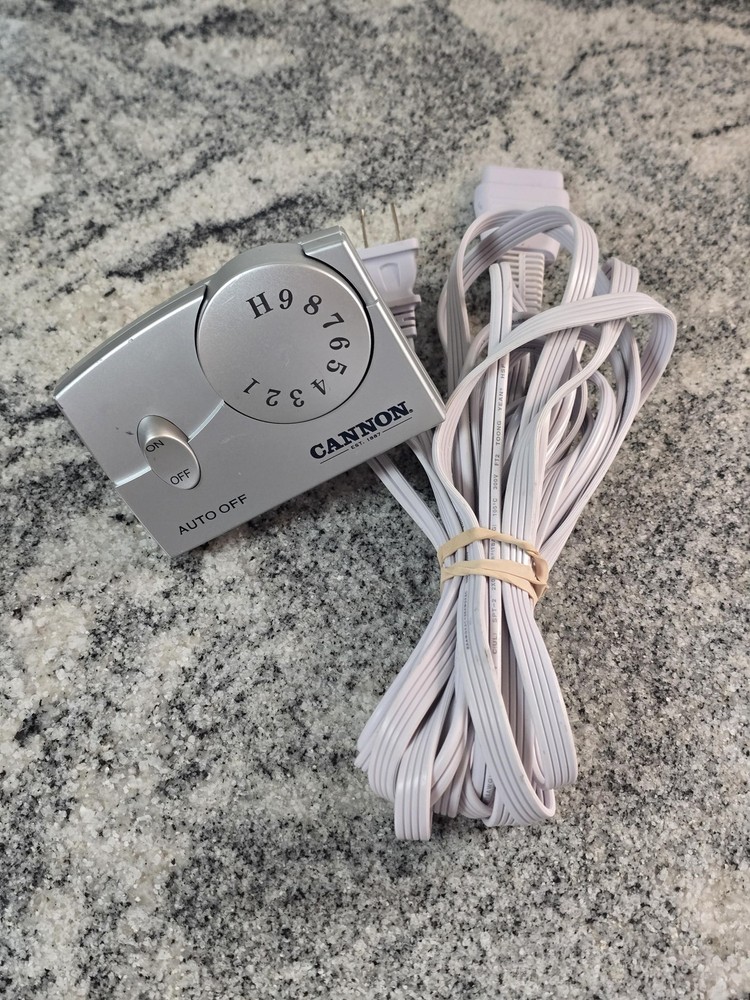 Cannon Heated Bedding Controller TC11BA Silver 120V 180W Auto-Off Replacement