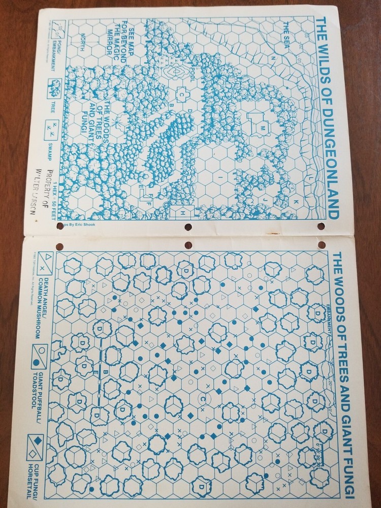 AD&D 1st Edition EX1 Dungeonland Module Complete TSR