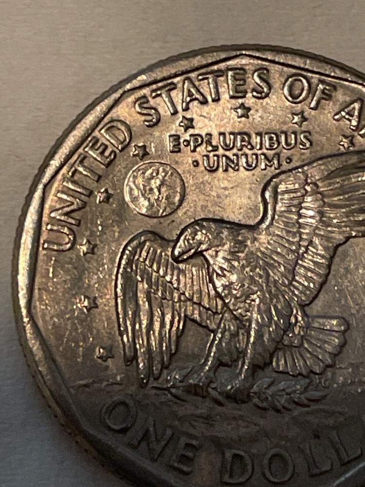 1979-D SUSAN B. ANTHONY DOLLAR COIN ERROR PARTIALLY FILLED IN "D" MINT MARK
