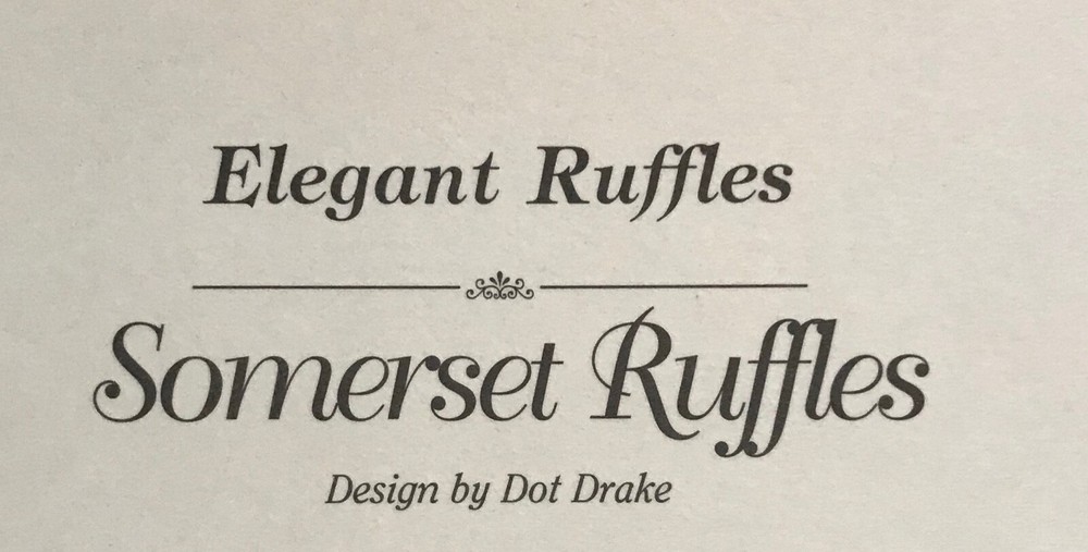 Elegant Ruffles ~CROCHET PATTERN INSTRUCTIONS ONLY~Intermediate-Somerset Ruffles