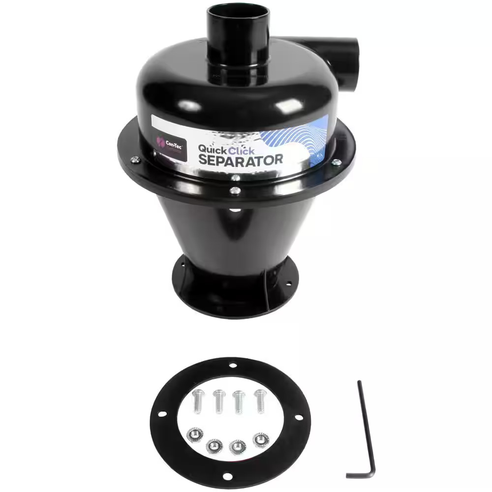 Cen-Tec Systems 95798 Quick Click Dust Collection Separator, Black Free Ship