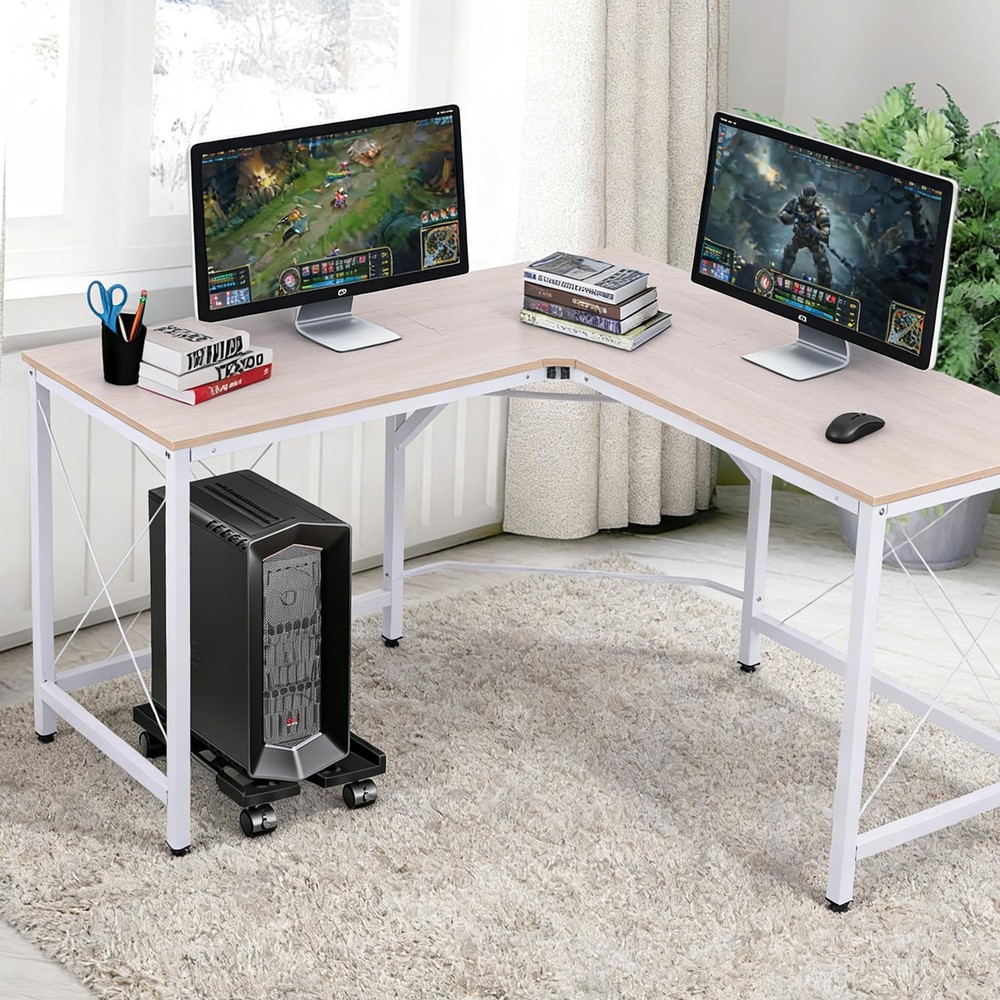 Pc Stand for Floor, Adjustable Computer Tower Stand for Carpet,Mobile CPU Sta...