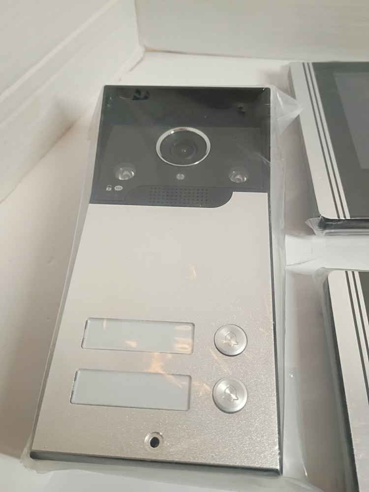WIred Doorbell Camera with Night Vision, W/2 7in. Video Intercom System