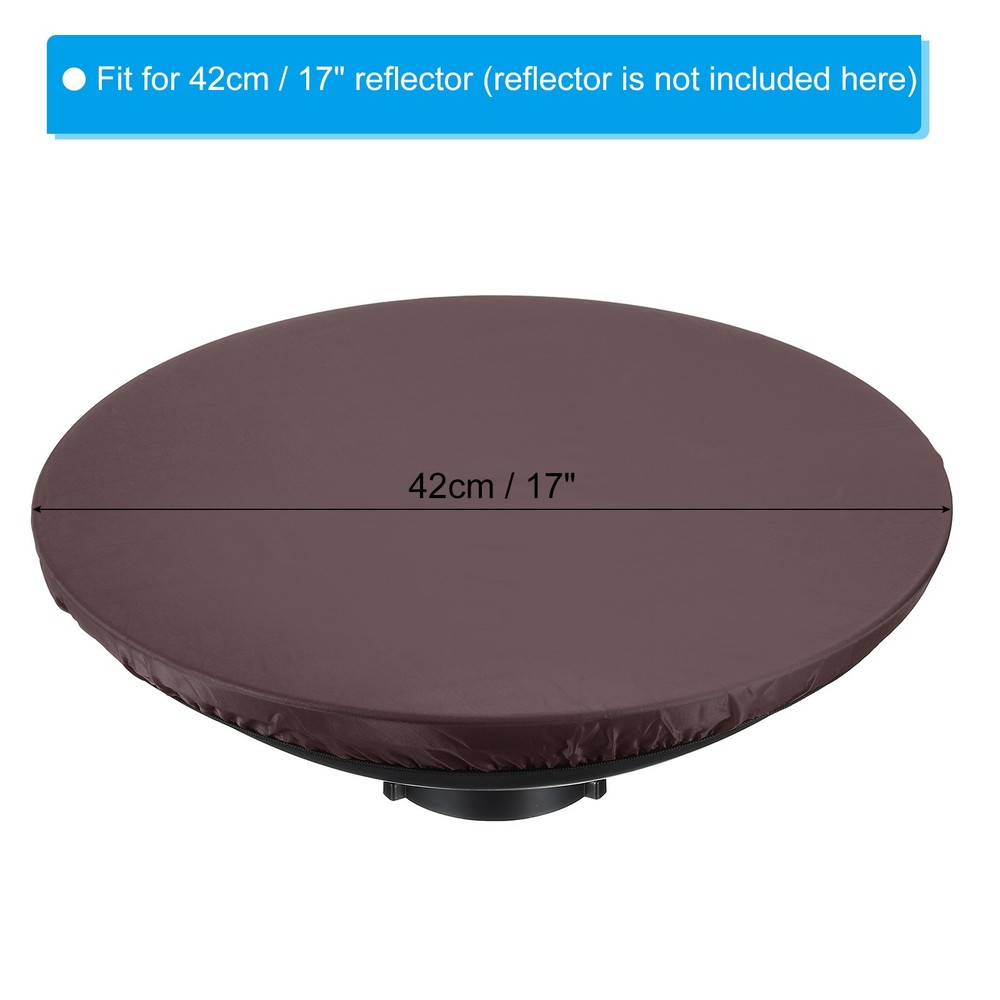 17" Soft Diffuser Lamp Cover 2pcs Cloth Diffuser Lamp Sock for Flashing Brown