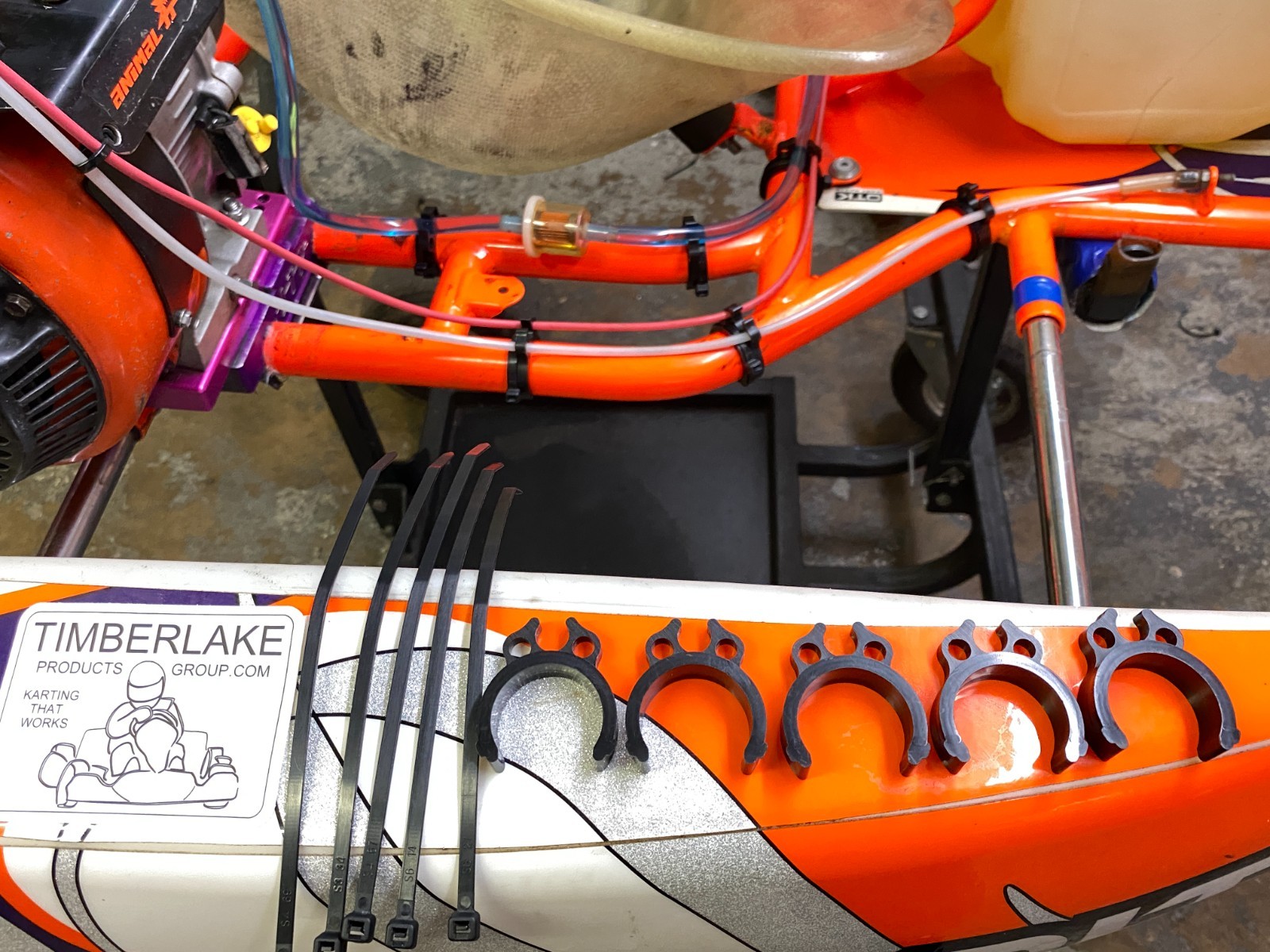 FREE SHIPPING! Kart fuel wire cable guide Briggs 206 TAG Shifter X30 Rotax IAMI