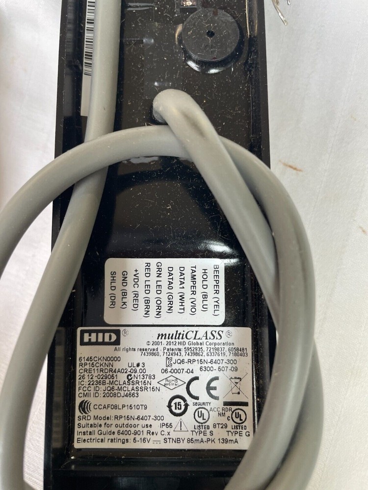 HID multiClass RP15 Mullton Reader Model 6145CKNOOOO