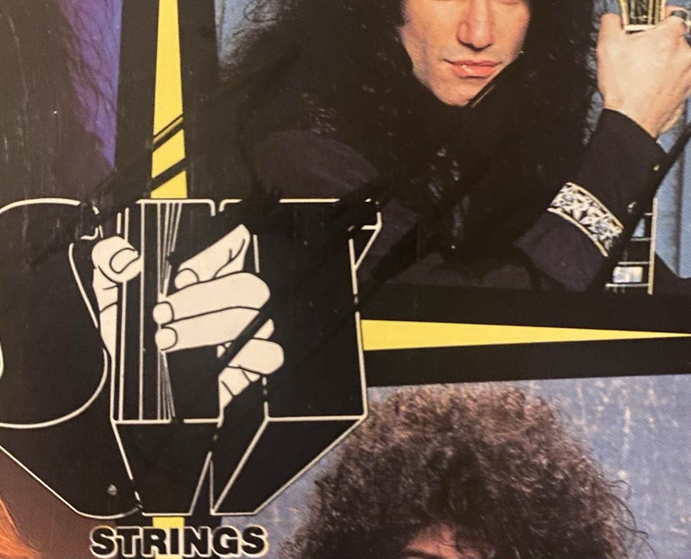 BRUCE KULICK S.I.T. Strings 1990's PROMO Only STICKER Signed KISS Autographed