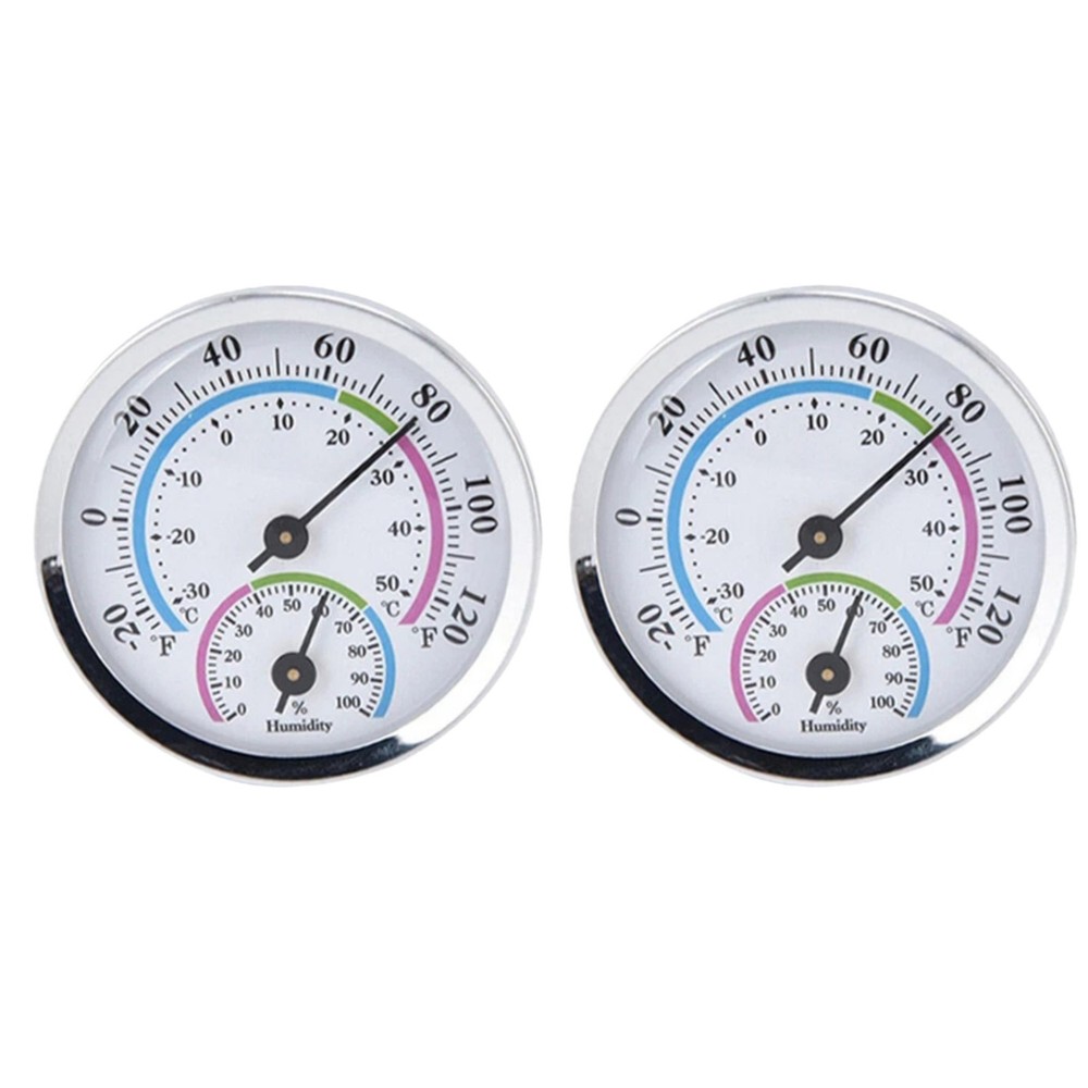 Workshop and Garage Use Thermometer Hygrometer 2pcs with Temperature Display