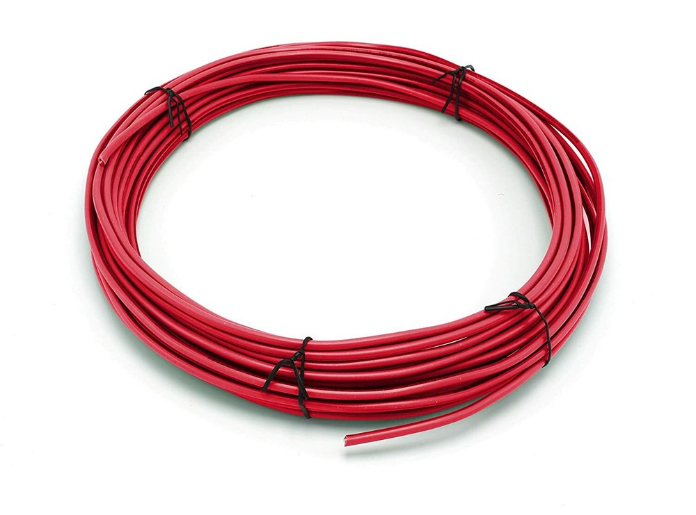 THHN / Building Wire - Red Jacket - 10 Gauge Solid Copper UL UV - 10 Ft