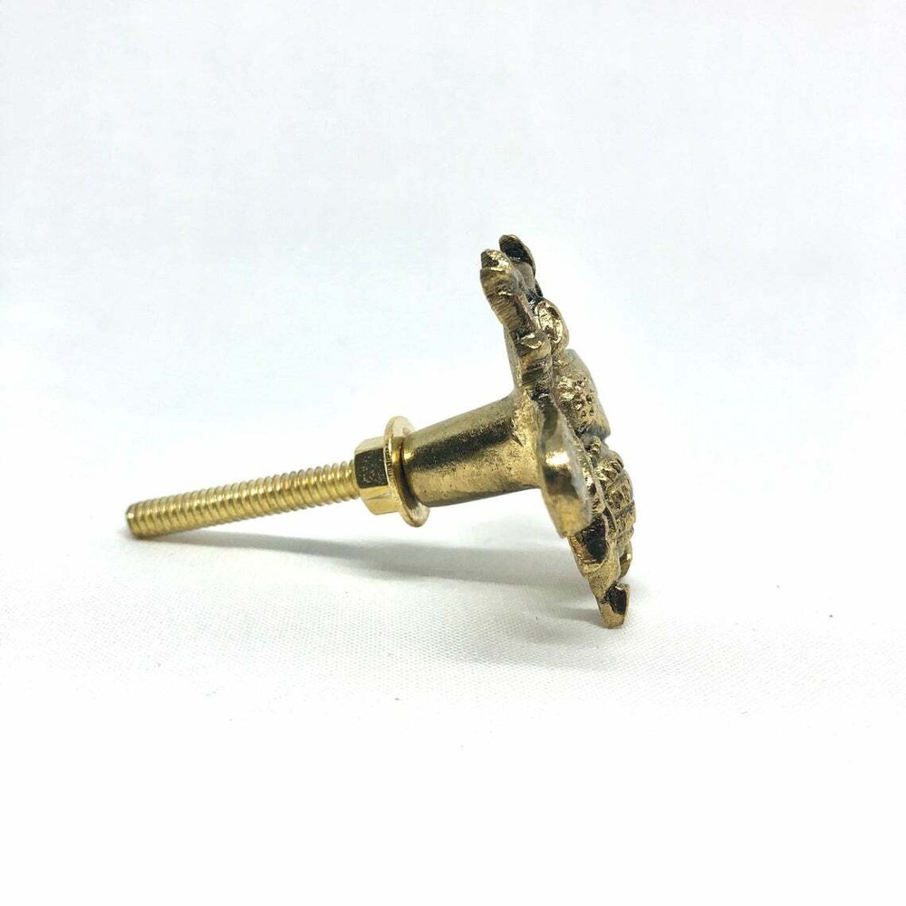 2 Vintage Gold Brass Bumblebee Bee Wardrobe Drawer Pulls Knobs Cabinet Handles