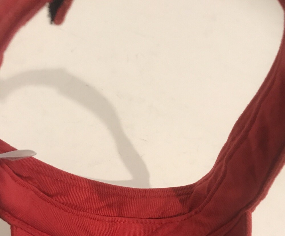 Red Adidas Golf Hat Cap Visor