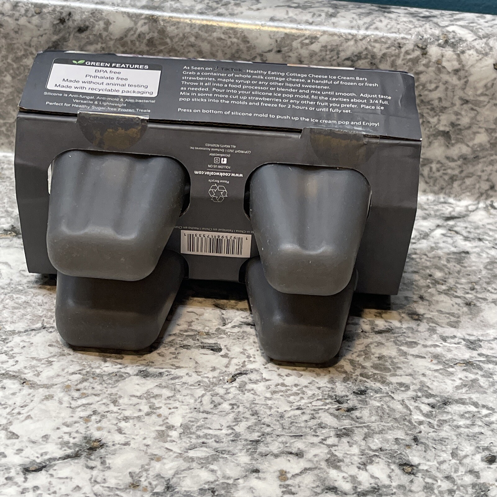 CWC Cook With Color Ice Pop Molds Four Count