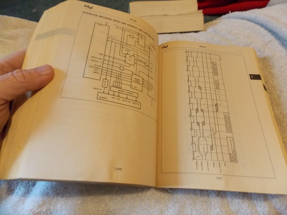 Original Intel Databook 1991 vintage Microcommunications Guide BOOK