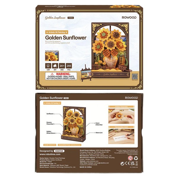 ROETH002 Robotime Golden Sunflower